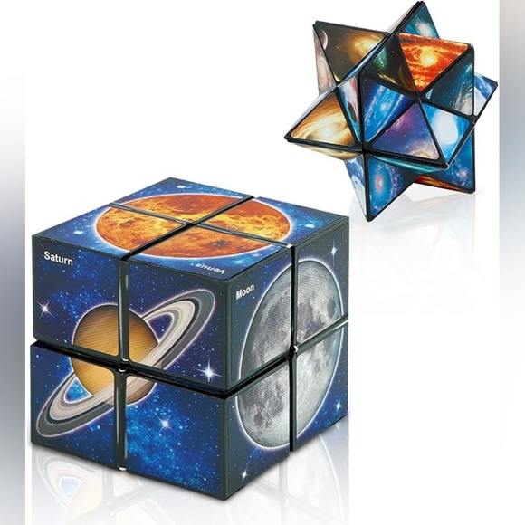 Star Cube Magic Cube Set, 2 in 1 Yoshimoto Cube for Kids and Adults, Toy - Picture 1 of 6